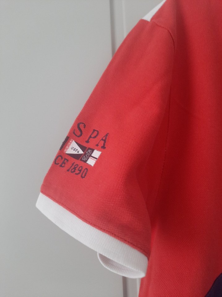 USPA Renkli Baskılı Polo Yaka Erkek Tişört - Görsel 3