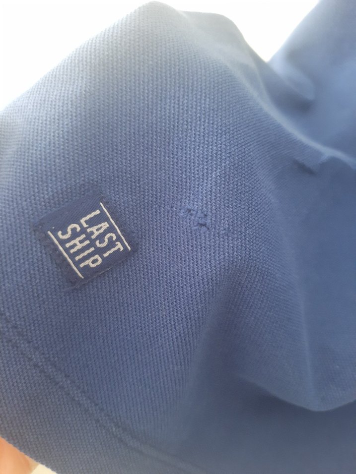 Mavi Denim Yaka Düğmeli Erkek Polo Tişört - Görsel 5