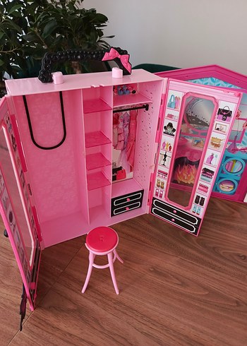 Barbie Pembe Renkli Oyuncak Ev Seti - Görsel 4