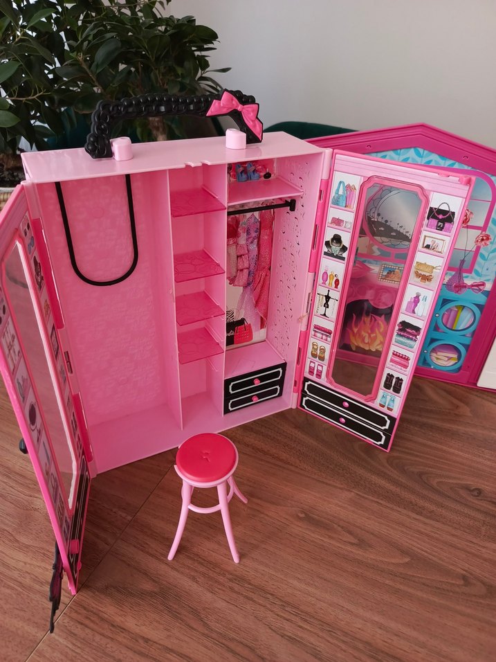 Barbie Pembe Renkli Oyuncak Ev Seti - Görsel 4