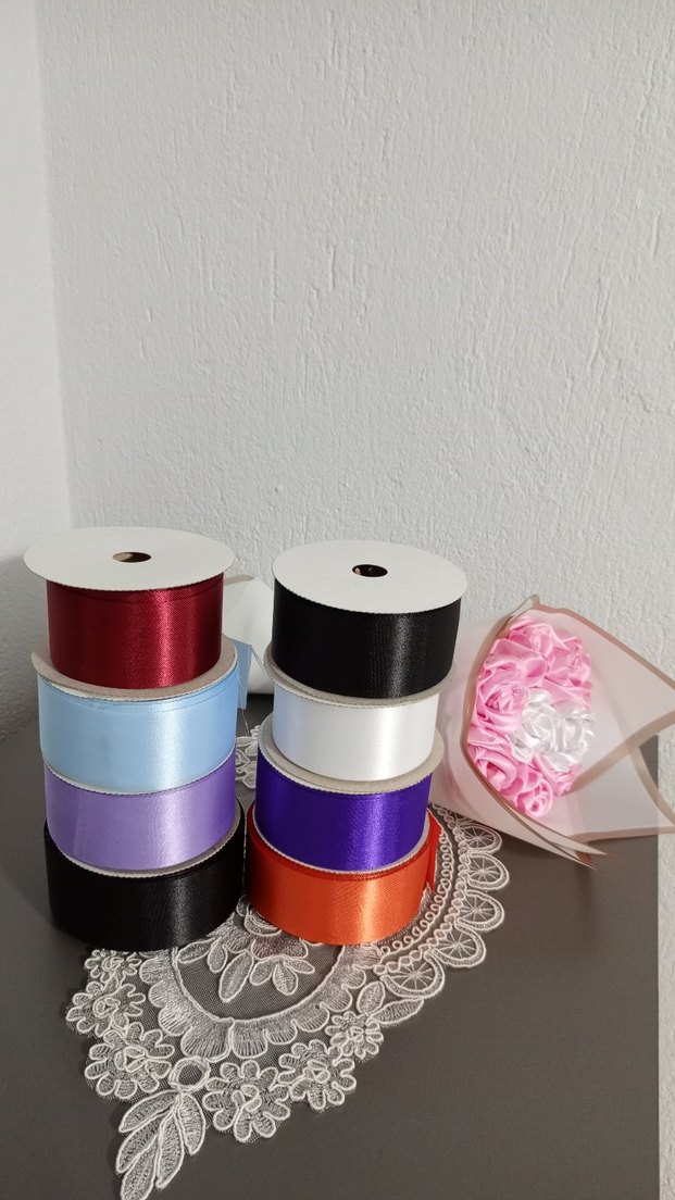 Renkli Saten Kurdele Seti - Görsel 2