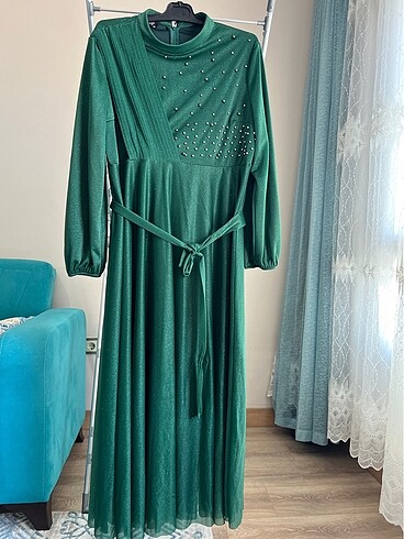Acı yeşil abiye