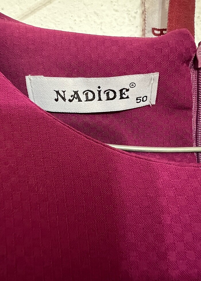 Nadide marka Fuşya  50 beden elbise - Görsel 3