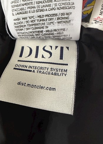 Orijinal Parlak Siyah Moncler çocuk Mont - Görsel 4