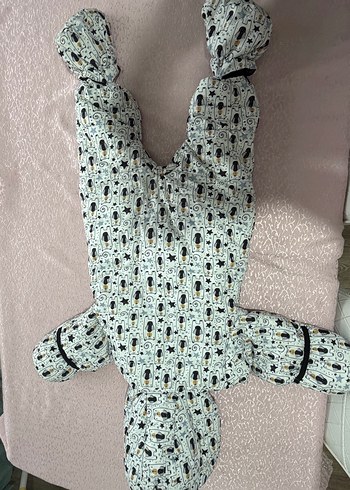 E Bebek Marka Gri Baskılı Bebek Kayak Tulumu - Görsel 5