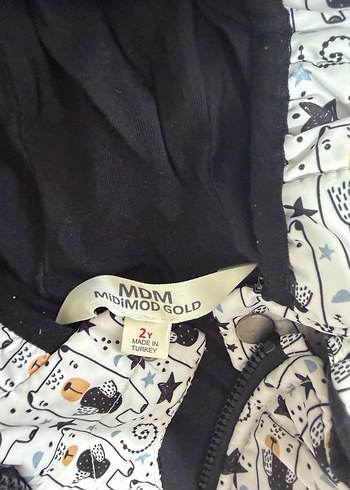 E Bebek Marka Gri Baskılı Bebek Kayak Tulumu - Görsel 3