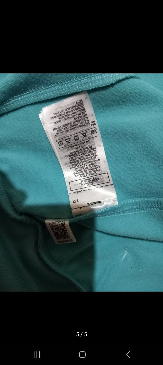 Kadın Mavi Kapüşonlu Fermuarlı Sweatshirt - Görsel 5