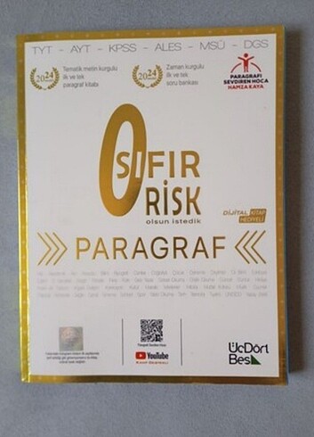 345 yayınları sıfır Risk paragraf 