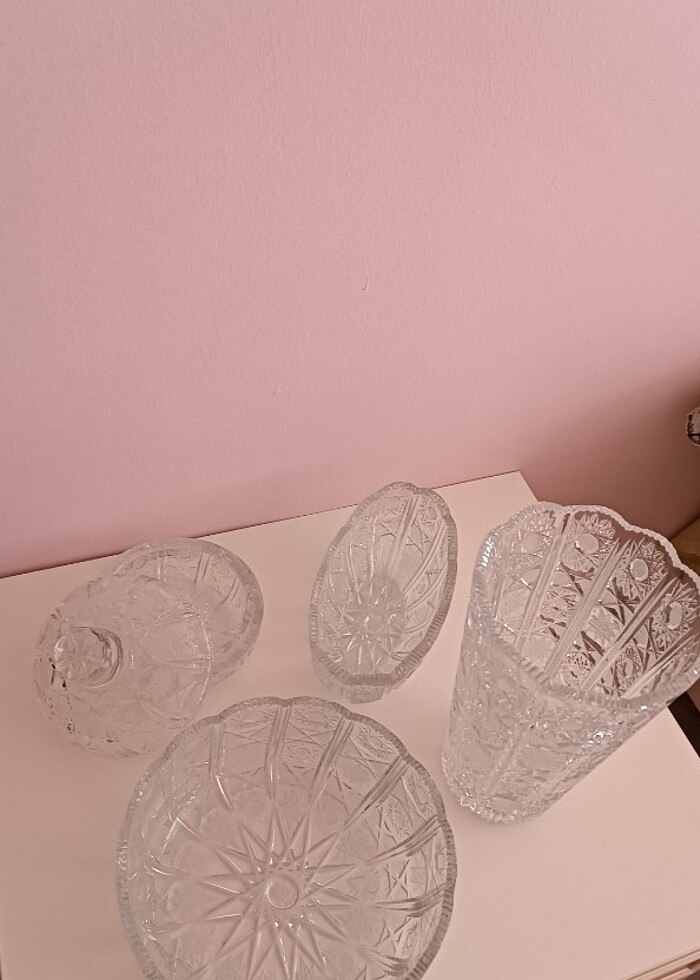 Paşabahçe kristal vitrin seti - Görsel 2