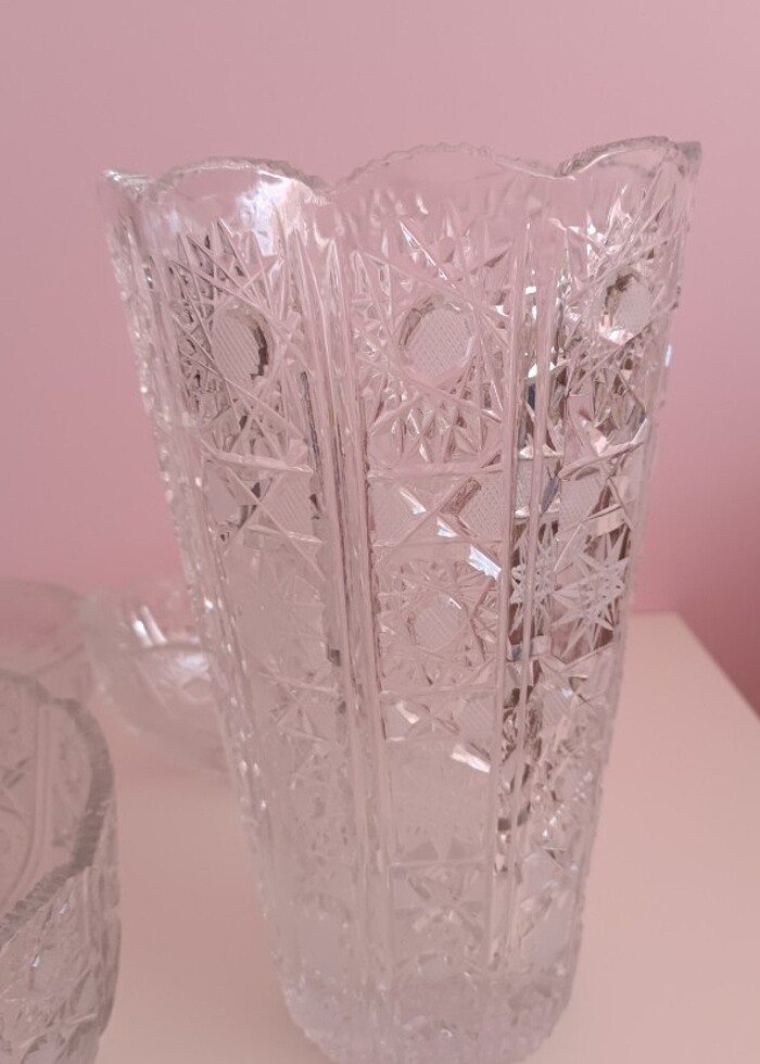 Paşabahçe kristal vitrin seti - Görsel 3