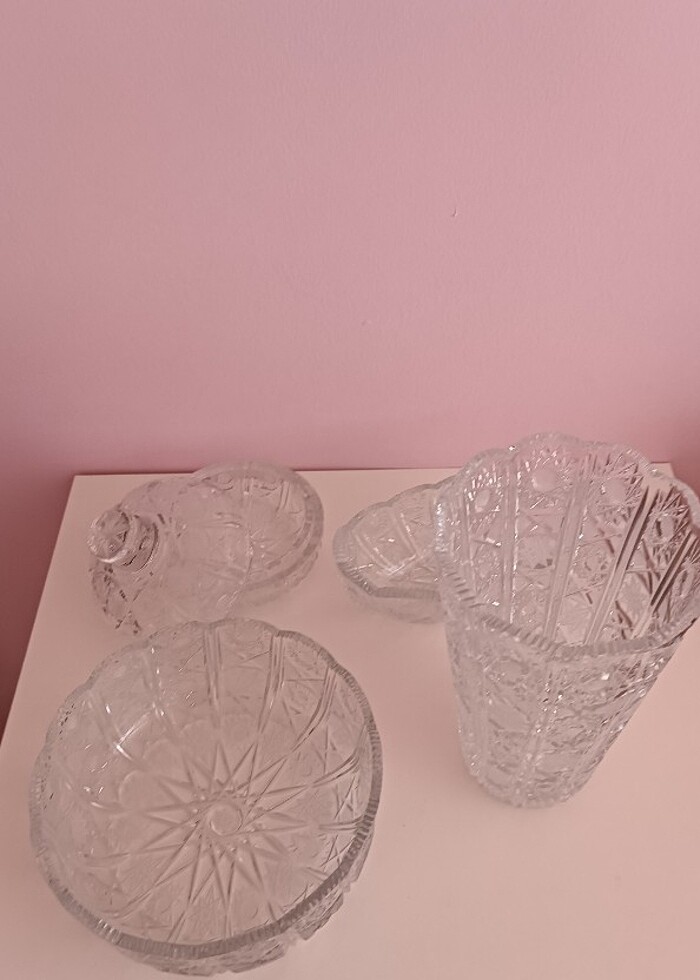 Paşabahçe kristal vitrin seti - Görsel 5