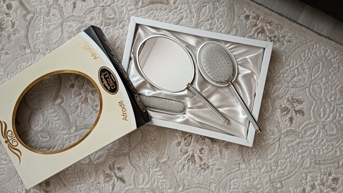 Dantel İşlemeli Beyaz Gelin Yelpazesi - Görsel 3