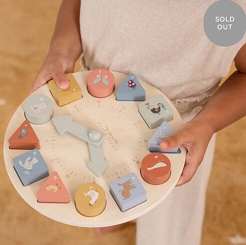 Zara Home Little Dutch Puzzle Saat Ahşap Eğitici Oyuncak