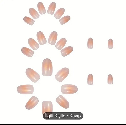 Diğer 24 lü kısa badem takma tırnak