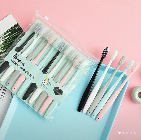 Japon makaron diş fırçaları 10 lu