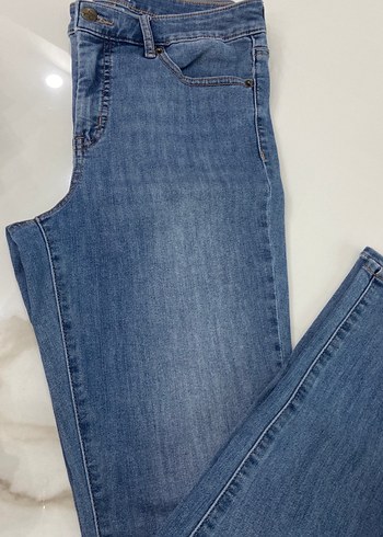 Jessica Simpson Kadın Regular Fit Midi Mavi Kot Pantolon