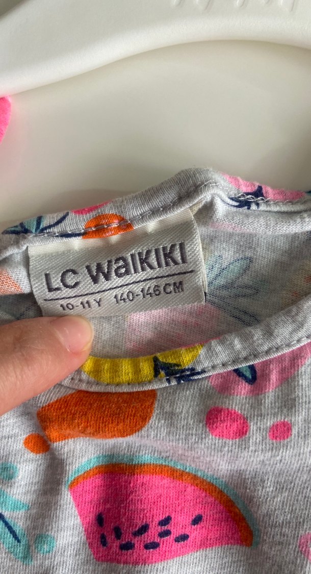 Çiçekli Renkli Kız Çocuk Elbisesi - Görsel 2