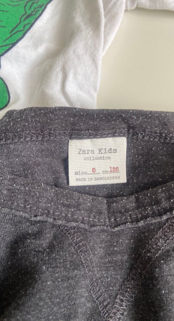 Gri Erkek Çocuk Uzun Kollu Pamuklu Tişört 2 si beraber - Görsel 3