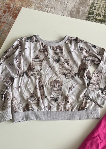 Kızlar için Uzun Kollu Baskılı sweetler 2 si beraber - Görsel 3