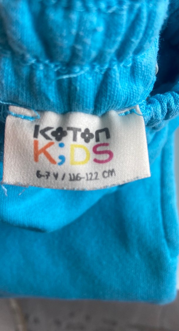 Mavi ve Bej çocuk  Sweatpant eşofman altı kışlık - Görsel 4