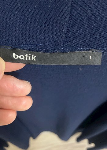 Kadın Lacivert Uzun Kollu Salaş Hırka - Görsel 2