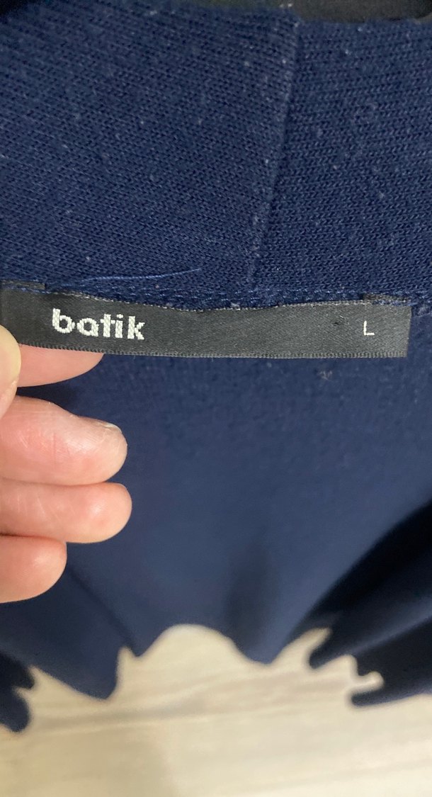 Kadın Lacivert Uzun Kollu Salaş Hırka - Görsel 2