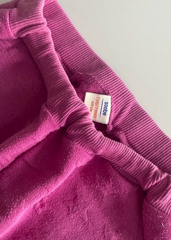 Kız Çocuk Pembe Rahat Kesim Eşofman Altı 2 adet - Görsel 3