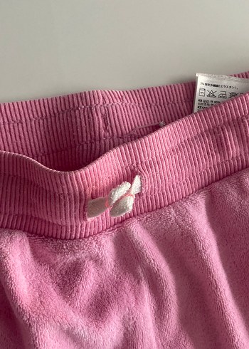 Kız Çocuk Pembe Rahat Kesim Eşofman Altı 2 adet - Görsel 2