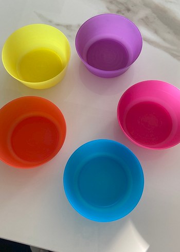 Ikea Renkli Plastik Mutfak Kaseleri Seti