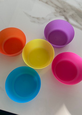  Beden Renkli Plastik Mutfak Kaseleri Seti