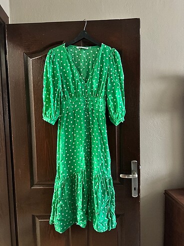 ZARA ELBİSE YEŞİL