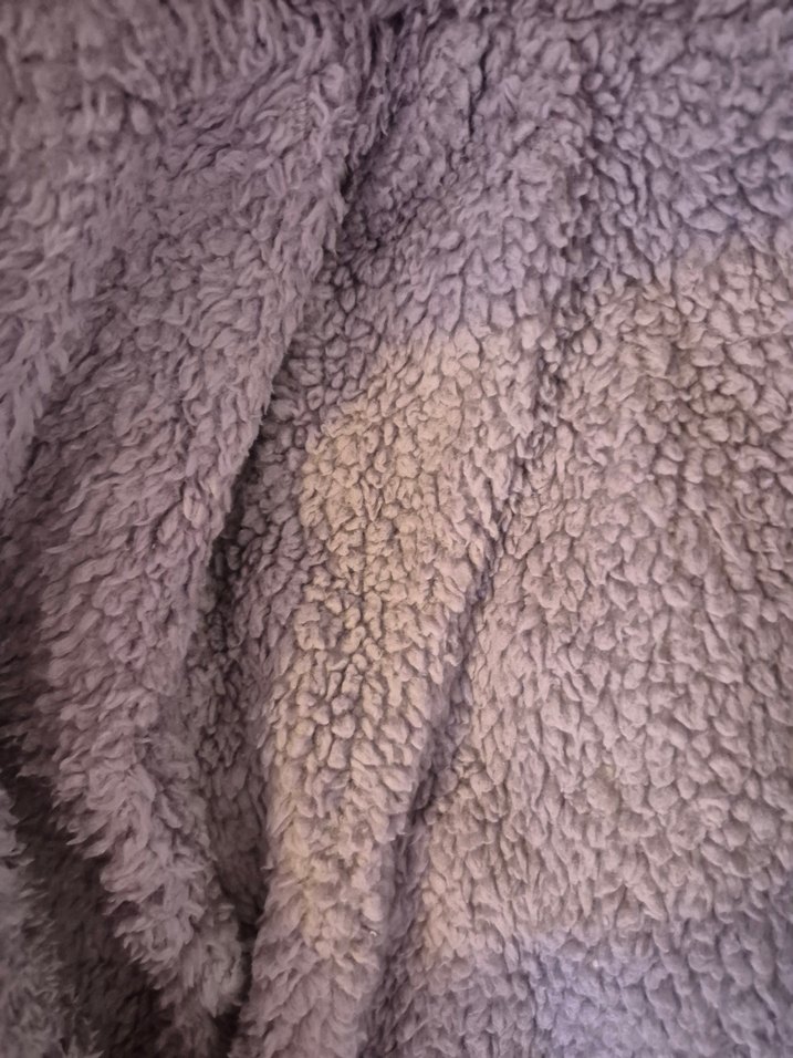 Mor Nakışlı Örgü Bebek Tulumu - Görsel 4