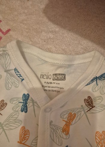 Bebek Kız Baskılı Fermuarlı Hastane Tulumu - Görsel 2