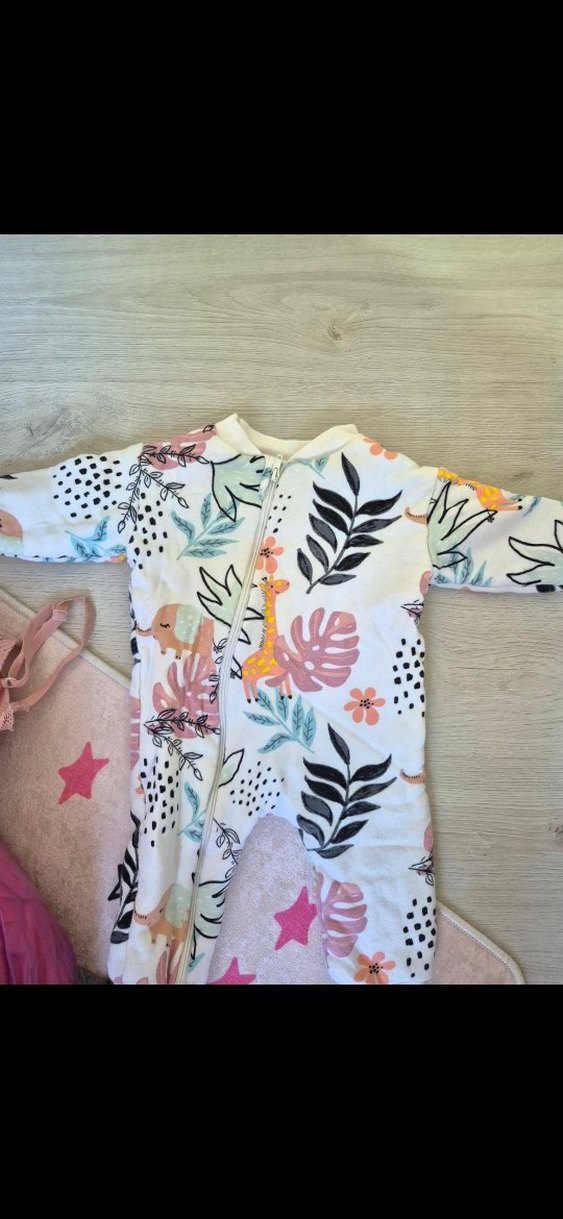 Bebek Kız Çok Renkli Uzun Kollu Fermuarlı Body - Görsel 2