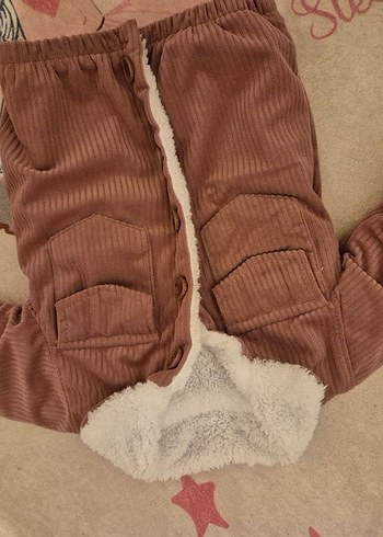 Kahverengi Kürklü Bebek mont - Görsel 2