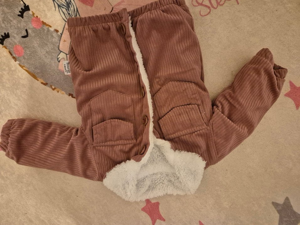 Kahverengi Kürklü Bebek mont - Görsel 2