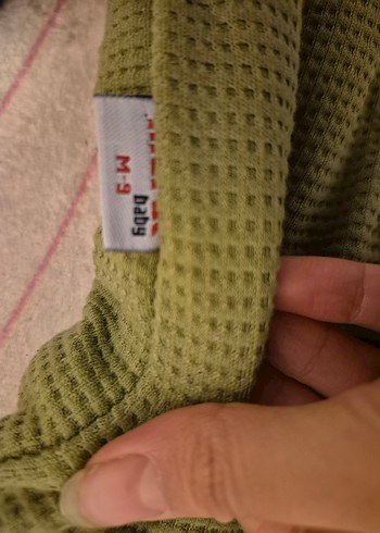 Düğmeli, Nakışlı Kahverengi Bebek Tulumu - Görsel 3