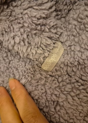 Gri Nakışlı Düğmeli Bebek Kış Tulumu - Görsel 2