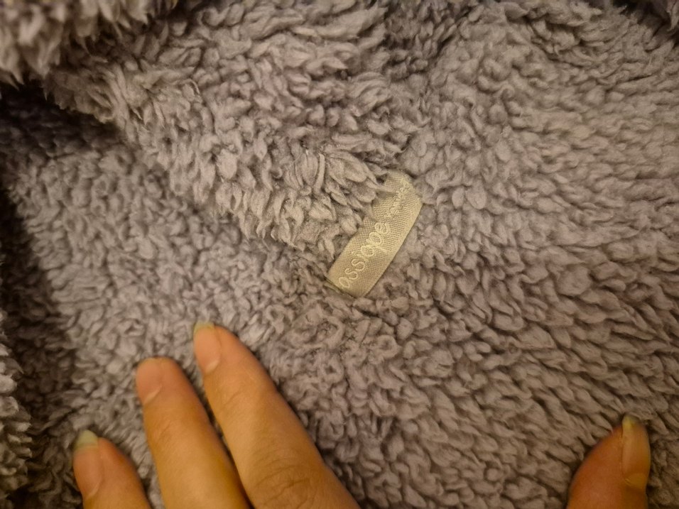 Gri Nakışlı Düğmeli Bebek Kış Tulumu - Görsel 2