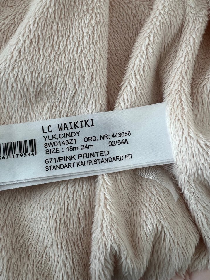 Kız Çocuk Pembe Kapüşonlu Düğmeli Yelek - Görsel 4