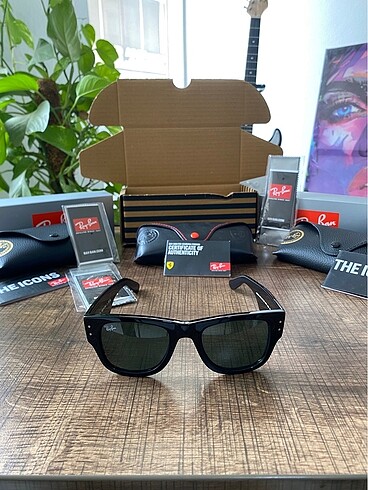 Unisex Ray Ban 0840s mega Wayfarer siyah