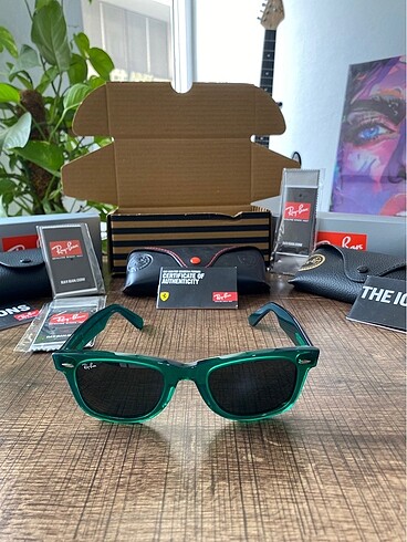 Uni seks 2140 Wayfarer yeşil eğik model