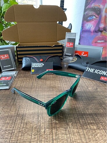 Ray Ban Uni seks 2140 Wayfarer yeşil eğik model