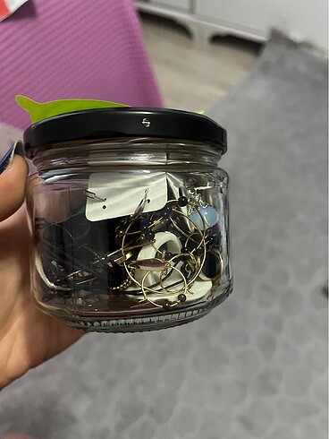 Beden çeşitli Renk TAKI KAVANOZU