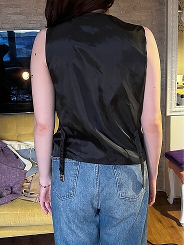 m Beden siyah Renk Oversize Yelek ve Blazer