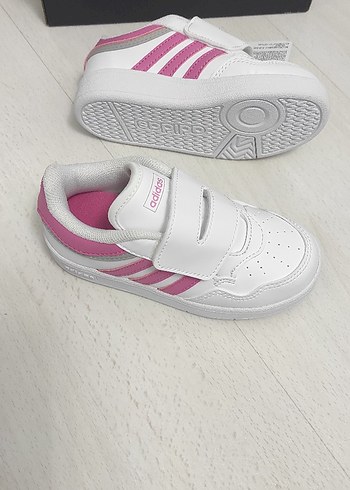 Kız Çocuk Pembe Cırt Cırtlı Spor Ayakkabı - Görsel 4