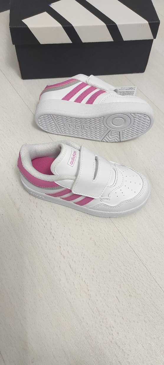 Kız Çocuk Pembe Cırt Cırtlı Spor Ayakkabı - Görsel 4