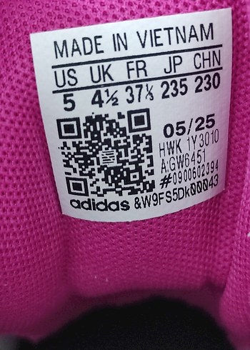 Kız Çocuk Beyaz Renkli Cırt Cırtlı Spor Ayakkabı - Görsel 6