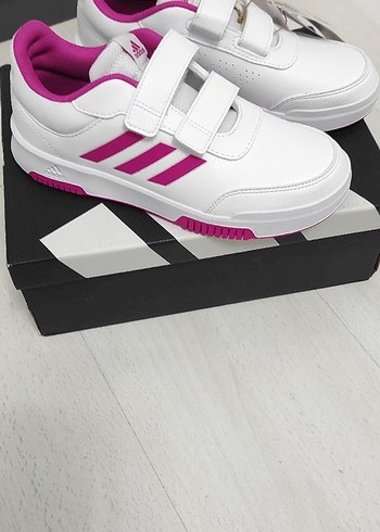 Kız Çocuk Beyaz Renkli Cırt Cırtlı Spor Ayakkabı - Görsel 3