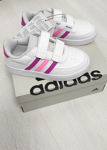 Kız Çocuk Beyaz Adidas Spor Ayakkabı - Görsel 6